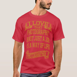 Ich liebe Fotografie im Vintage-Stil T-Shirt