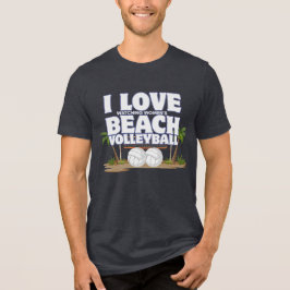 Ich liebe (Frauen-)Beachvolleyball Tri-Blend Shirt