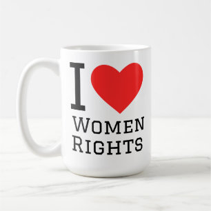 Ich liebe Frauenrechte Kaffeetasse