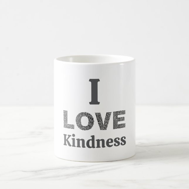 Ich liebe Freundlichkeit Kaffeetasse (Mittel)