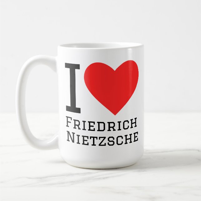 Ich liebe Friedrich Nietzsche  Kaffeetasse (Links)