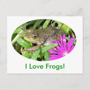 Ich Liebe Frogs! Karten, Shirts und Geschenkartike Postkarte