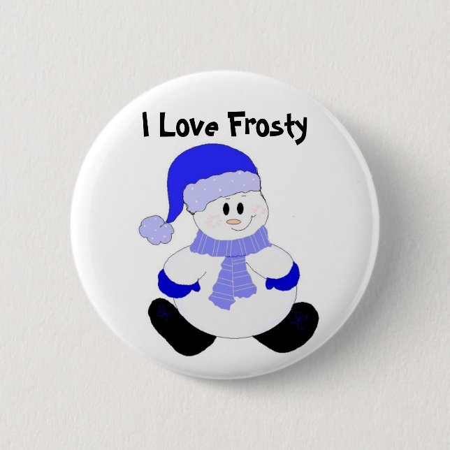 Ich liebe Frosty Button (Vorderseite)
