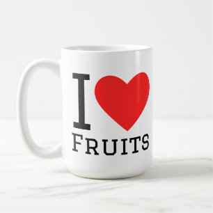 Ich liebe Früchte Kaffeetasse