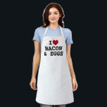 Ich liebe Frühstücksküche Schürze mit Speck.<br><div class="desc">Ich liebe Frühstücksküche Schürze für Damen und Herren. Ich Liebe Template Design für Ihr Lieblingsessen. Spaß beim Kochen und GRILLEN Schürze in jeder Farbe. Niedliche personalisierte Geschenkidee für Freunde,  Familie,  Restaurant Koch,  Koch,  Mama,  Papa,  Feinschmecker etc. Benutzerdefinierte Farben.</div>