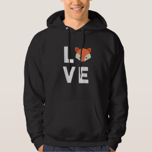 Ich liebe Füchse Süßer Fuchs Lustiger Fuchs Liebt Hoodie