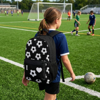 Ich liebe Fußball Bedruckter Rucksack