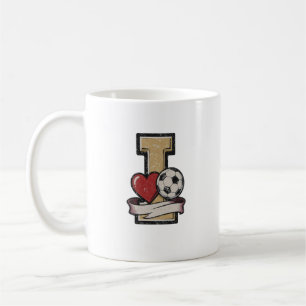 Ich liebe Fußball Herz und Ball Tasse