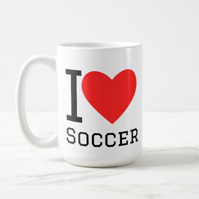 Ich liebe Fußball Kaffeetasse (Links)