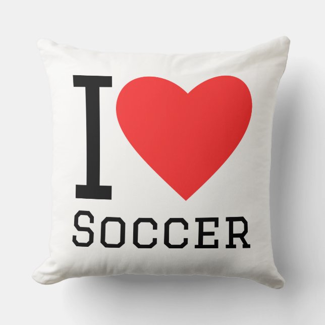 Ich liebe Fußball Kissen (Vorderseite)