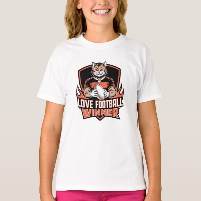 Ich liebe Fußball  T-Shirt (Vorderseite)