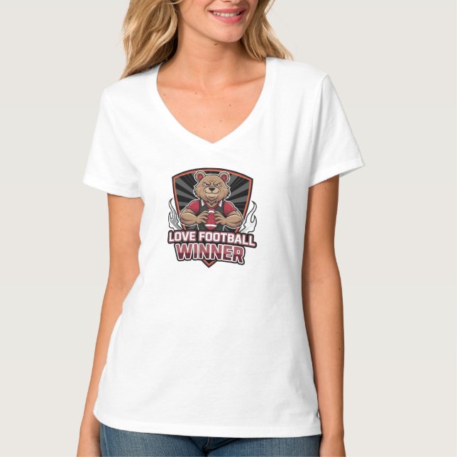 Ich liebe Fußball  T-Shirt (Vorderseite)