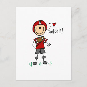 Ich liebe Fußball T-Shirts und Geschenke Postkarte