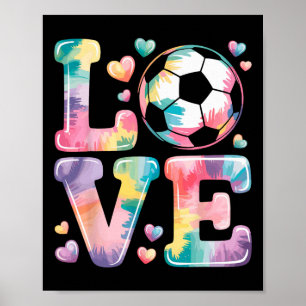 Ich liebe Fußball Torwart Mädchen Spieler Fan Spie Poster