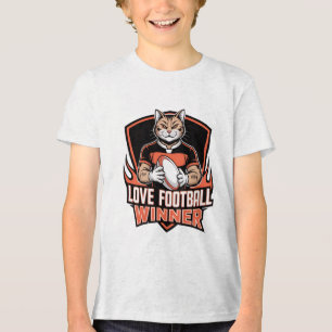 Ich liebe Fußball Tri-Blend Shirt