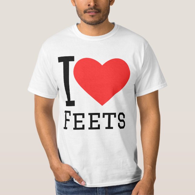 Ich liebe Füße T-Shirt (Vorderseite)