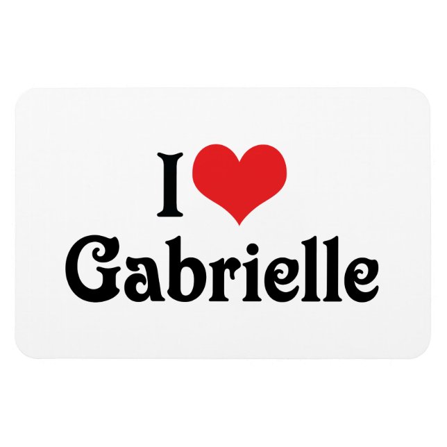 Ich liebe Gabrielle Magnet (Horizontal)