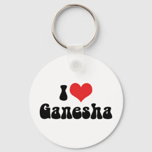 Ich liebe Ganesha-Schlüsselanhänger Schlüsselanhänger