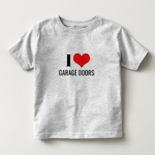 Ich liebe Garagentore Lustiges Weihnachten Rotes H Kleinkind T-shirt