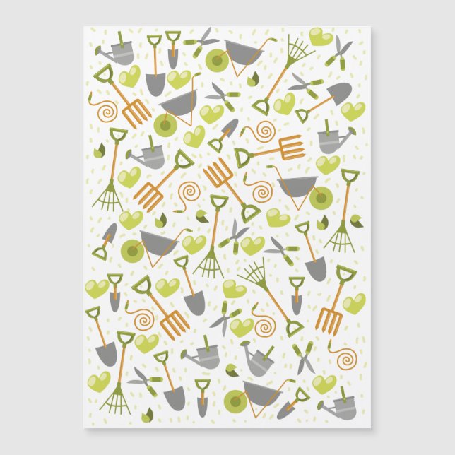 Ich Liebe Gartenarbeit. Magnetkarte (Vorderseite)