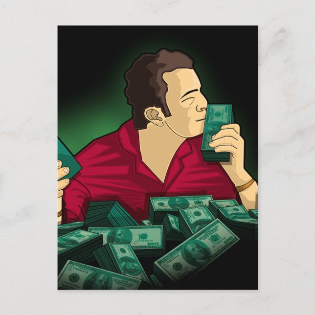 Ich Liebe Geld Postkarte (Vorderseite)