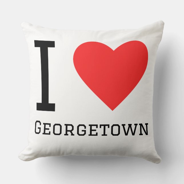 Ich liebe Georgetown  Kissen (Vorderseite)