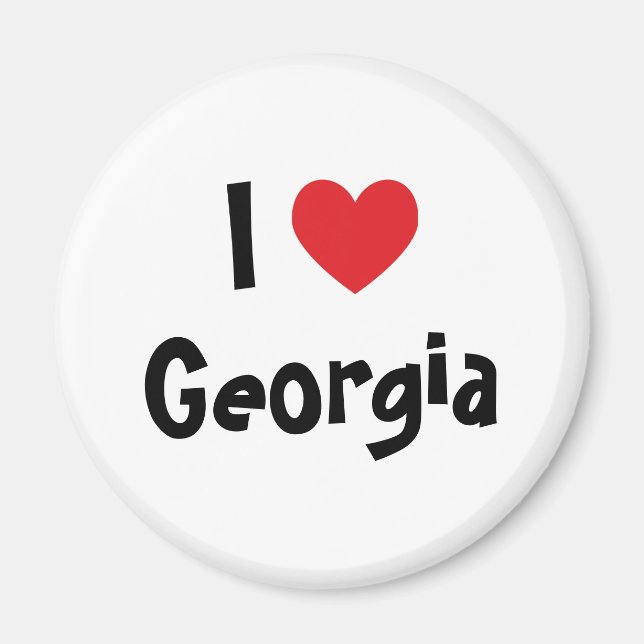 Ich liebe Georgien Magnet (Vorne)