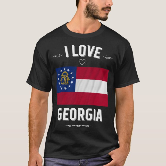 Ich liebe Georgien T-Shirt (Vorderseite)