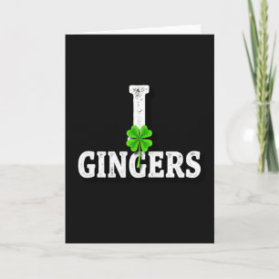 Ich liebe Gingers Glückskarte Karte
