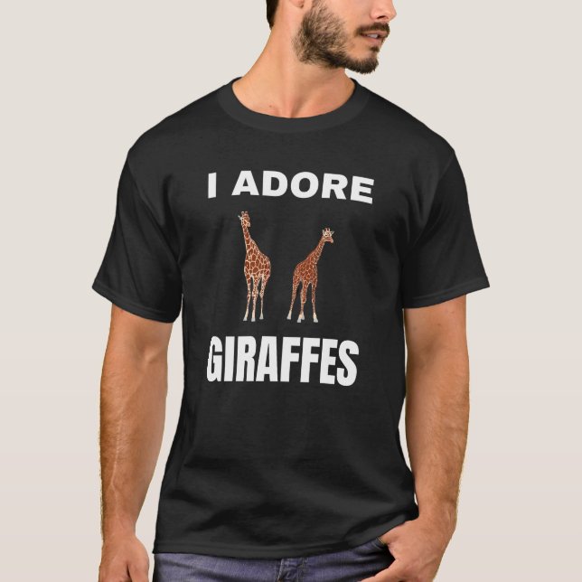 Ich liebe Giraffen T-Shirt (Vorderseite)