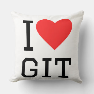 Ich liebe git kissen
