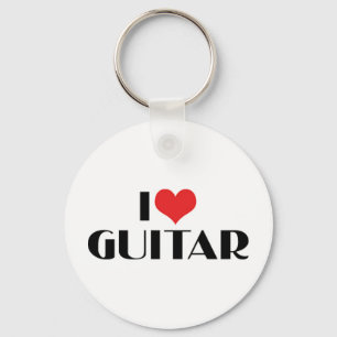 Ich liebe Gitarre Schlüsselanhänger