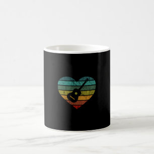 Ich Liebe Gitarrist mit akustischer Gitarre Kaffeetasse