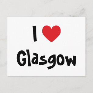 Ich liebe Glasgow Postkarte