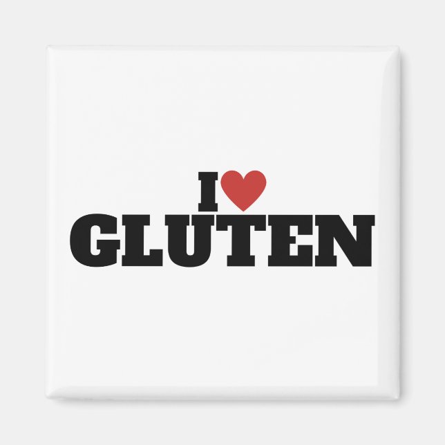 Ich liebe Gluten Magnet (Vorne)