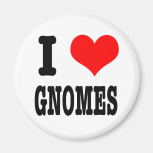 ICH LIEBE Gnome Magnet