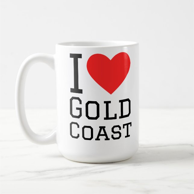 Ich liebe Gold Coast  Kaffeetasse (Links)