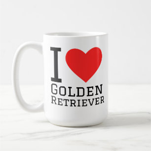 Ich liebe Golden Retriever Kaffeetasse