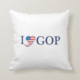 "Ich Liebe GOP" 16" x 16" Kissen