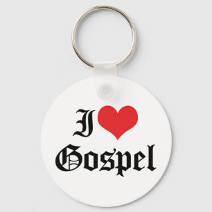 Ich liebe Gospel-Schlüsselanhänger Schlüsselanhänger
