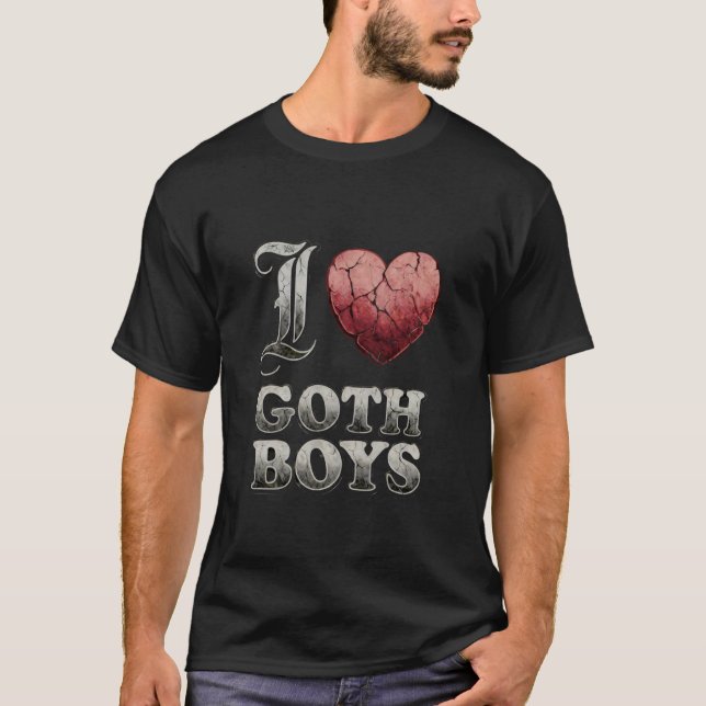 Ich liebe Goth-Boys T-Shirt (Vorderseite)