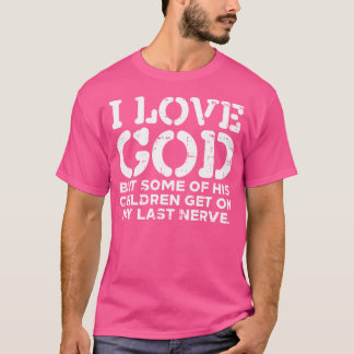 Ich Liebe Gott, aber lustig Jesus Christus Christu T-Shirt