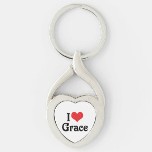 Ich liebe Grace Schlüsselanhänger