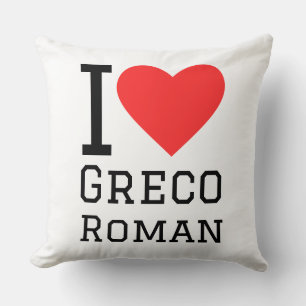 Ich liebe Greco Roman Kissen