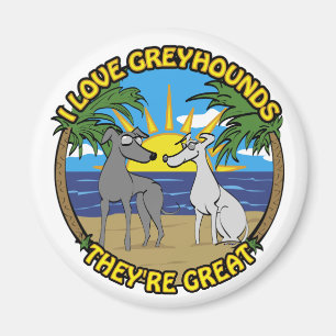 ICH LIEBE GREYHOUNDS SIE SIND GROSSARTIG MAGNET