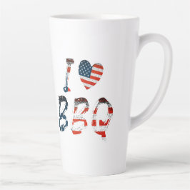 Ich Liebe GRILLEN, amerikanisches Patriotismus Milchtasse