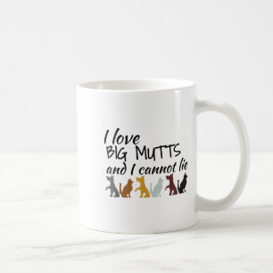 Ich liebe große Hunde und ich kann nicht lügen Gro Kaffeetasse