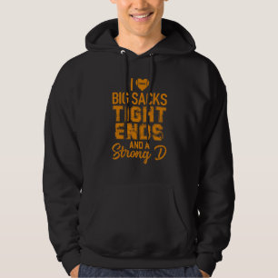 Ich Liebe große Säcke mit zähen Enden und ein star Hoodie