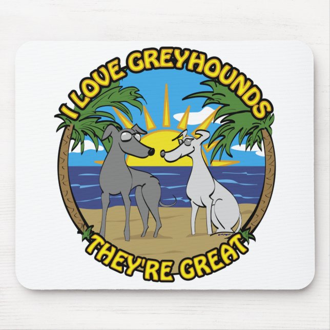 ICH LIEBE GROSSHUNDERTE, SIE SIND GROSS MOUSEPAD (Vorne)