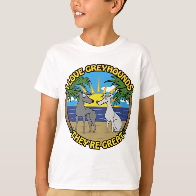 ICH LIEBE GROSSHUNDERTE, SIE SIND GROSS T-Shirt (Vorderseite)